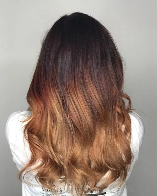 Image 3: Contoh hasih cat rambut ombre
